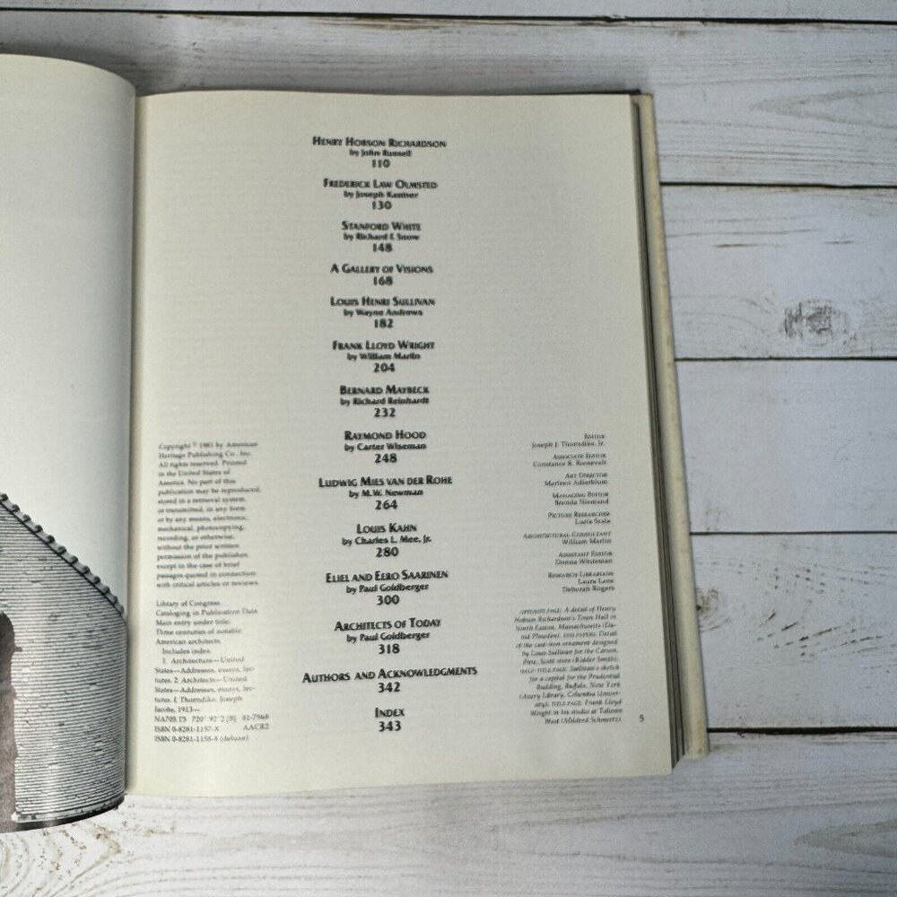 Three Centuries of Notable‎ American Architects HC 1981 Illustrated Architecture - Picture 9 of 14